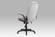 Autronic - Kancelářská židle, šedá látka, kříž plast černý, synchronní mechanismus - KA-G303 SIL2