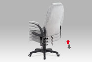 Autronic - Kancelářská židle, šedá látka, kříž plast černý, synchronní mechanismus - KA-G303 SIL2