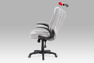 Autronic - Kancelářská židle, šedá látka, kříž plast černý, synchronní mechanismus - KA-G303 SIL2